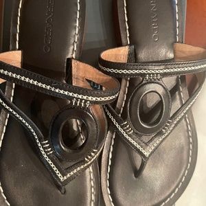 Bernardo Black Sandals.  8M